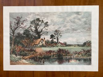 Beautiful BW Leader Lithograph “Before The Storm”