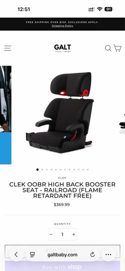Clek Oobr Car Seat / Booster Seat And Mat Thingy