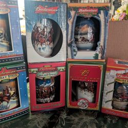 Budweiser Holiday Stein Mugs