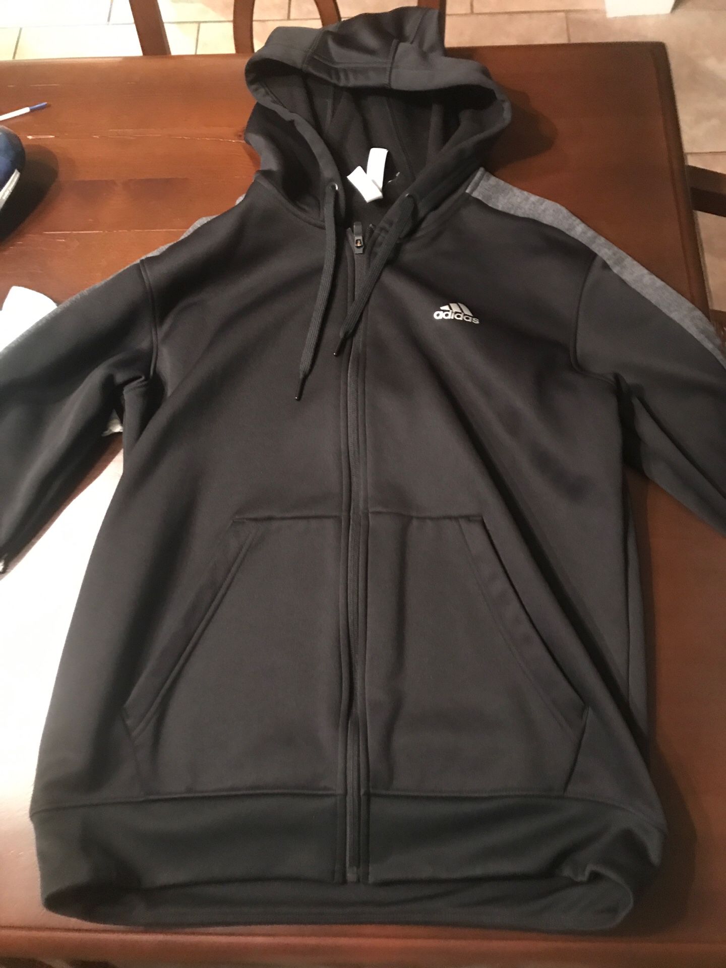 Adidas Black ZIP Up hoodie