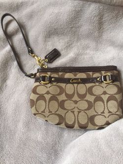 Authentic Coach wristlet
