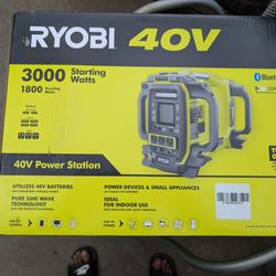 Ryobi 40 Volt 3000 W Generator Lithium Ion