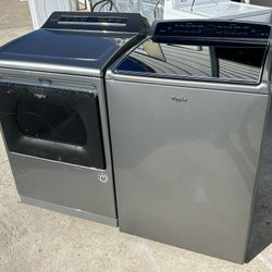 Whirlpool Washer And Electric Dryer—- Chrome Shadow 
