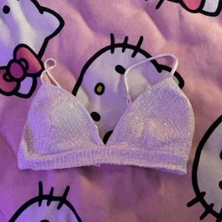 White Sequence Bra Type Shirt