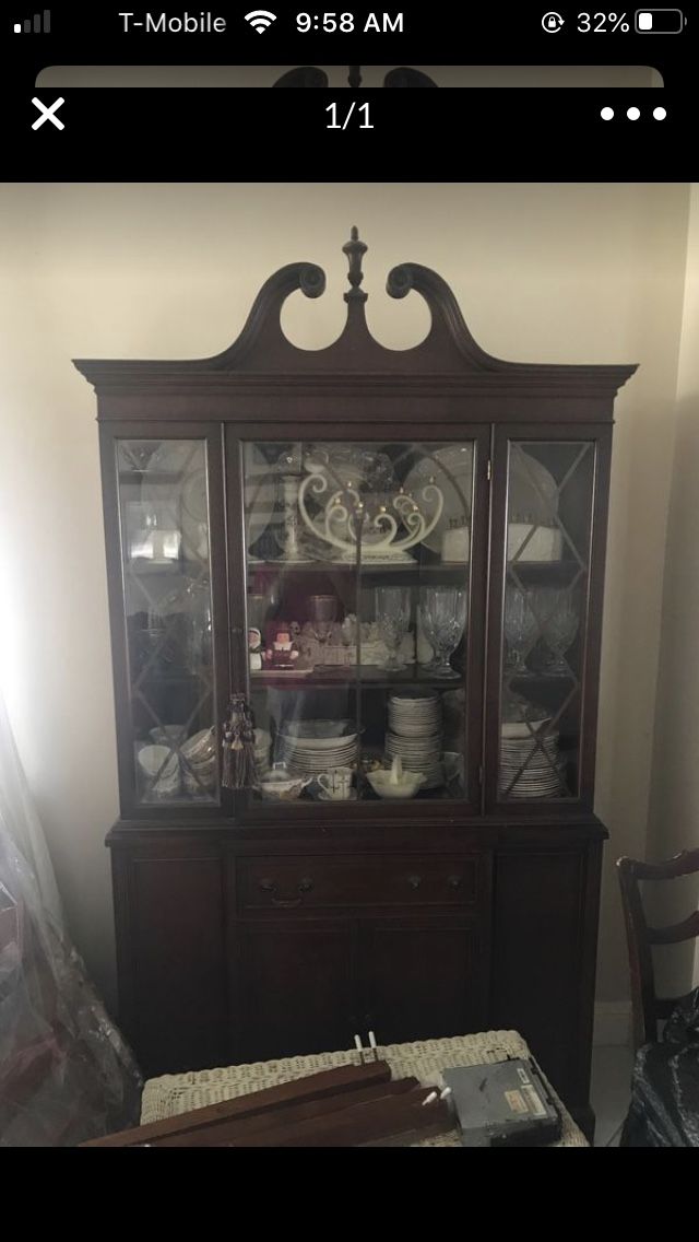 Vintage Antique China Cabinet