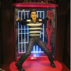 elvis presley illuminated christmas ornament!! new in box!! 