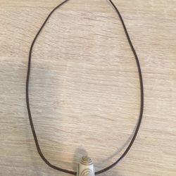 Colored Cord With Pendant Necklace