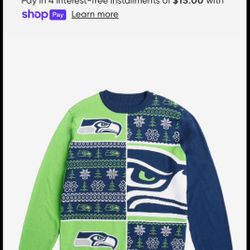 Seahawks FOCO Sweater new with tags size XL