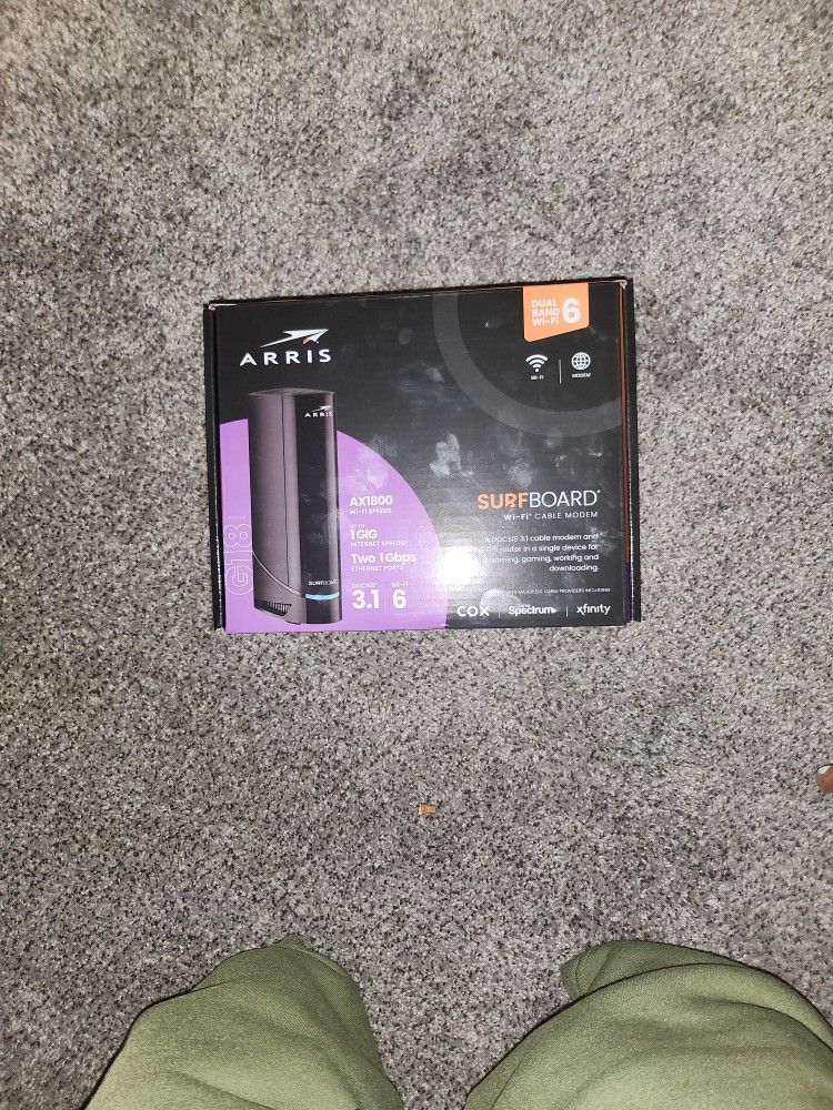ARRIS - Surfboard Wi-Fi 7 Router with DOCSIS 3.1 Cable Modem -black.