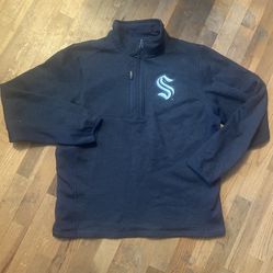 Seattle Kraken Antigua Course Quarter-Zip Pullover men’s large