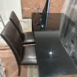 Black Dining Table With 8 Chairs 