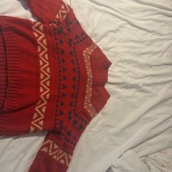 Women’s Red Sweater Size Large
