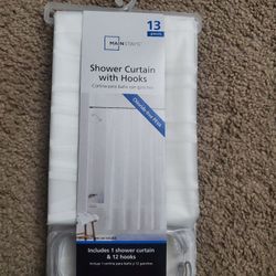 Shower Curtain With Hooks