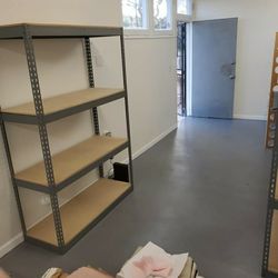 Warehouse Boltless Shelving 48 in W x 24 D Garage Rivet Rack Storage