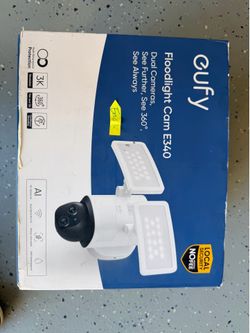 Eufy Floodlight Cam E340 outdoor security camera OPEN BOX NEW