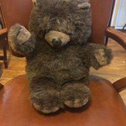 Vintage Cuddle Wit Teddy Bear Large Stuffed Animal Brown Plush 20 inch 