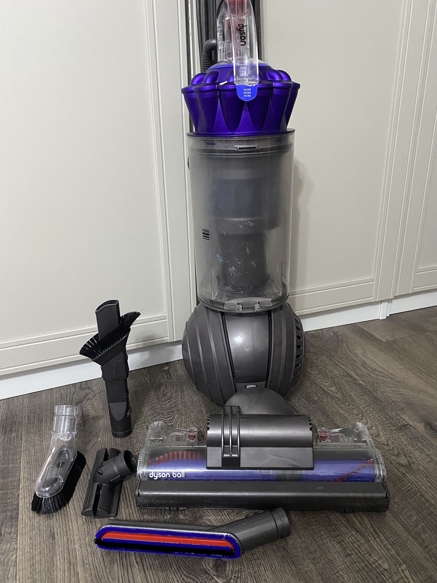 Dyson Ball Animal+  Upright Vacuum - Iron/Purple
