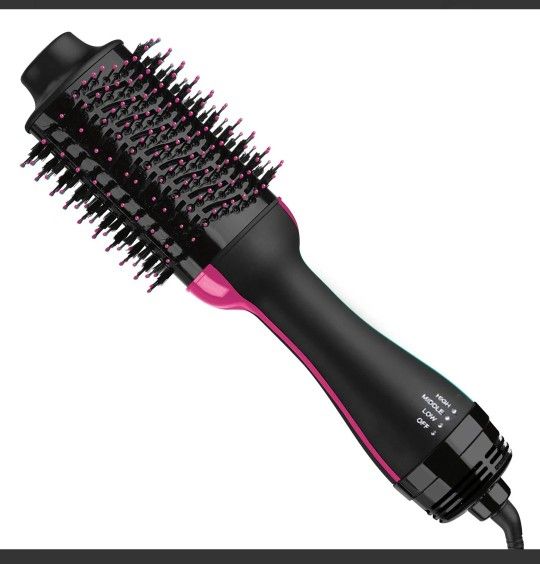 SOONHUA One-Step Ceramic Hair Dryer & Volumizer Hot Air Brush, Black