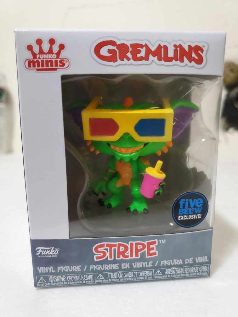 NEW, Funko Minis ~GREMLINS- STRIPE BLACKLIGHT Vinyl Figure