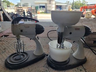 2 sunbeam mixmaster mixers 1940s 1950s