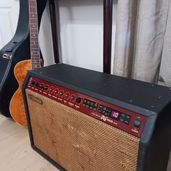 Vintage Yamaha DG100-212 Guitar Amp Amplifier Sounds GREAT!