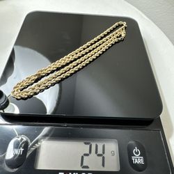 14K GOLD ROPE CHAIN