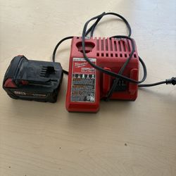 Milwaukee Battery And Charger 