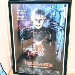 Framed Hellraiser Movie Poster