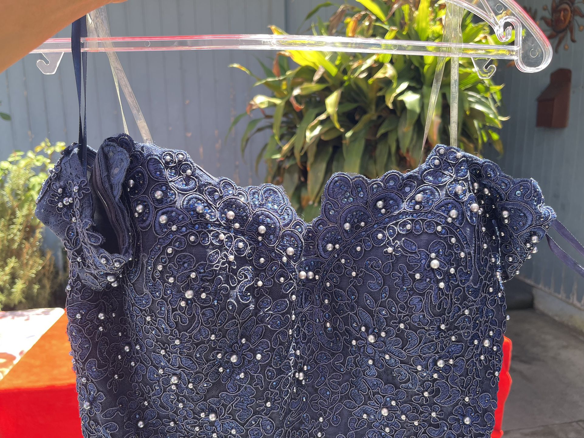 Navy Blue Prom Dress