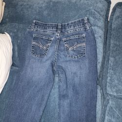 Wrangler Girls Dark Wash Boot Cut Western Jeans 