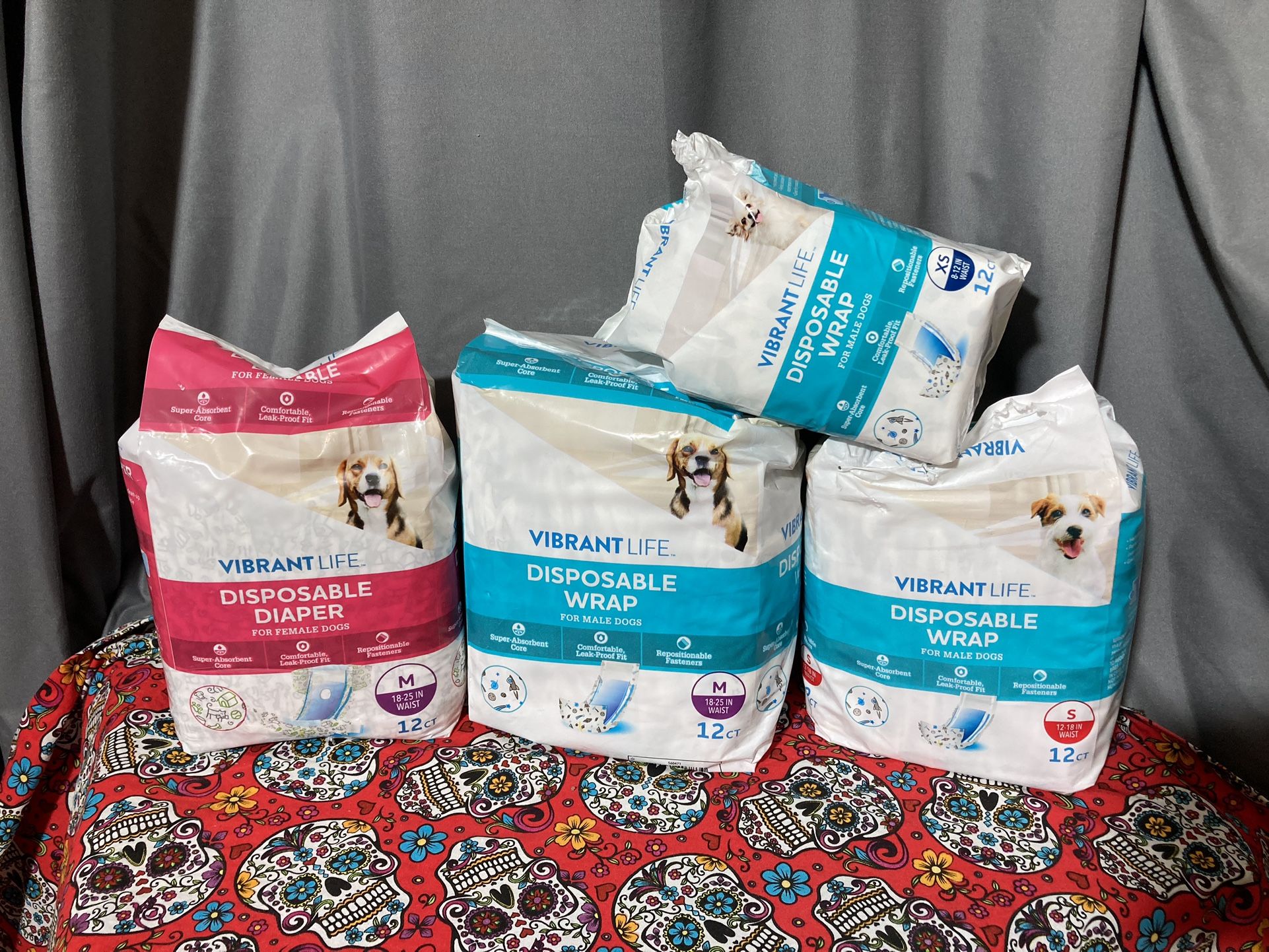 Vibrant Life Dog Diapers/Wraps - Various Sizes. $5each