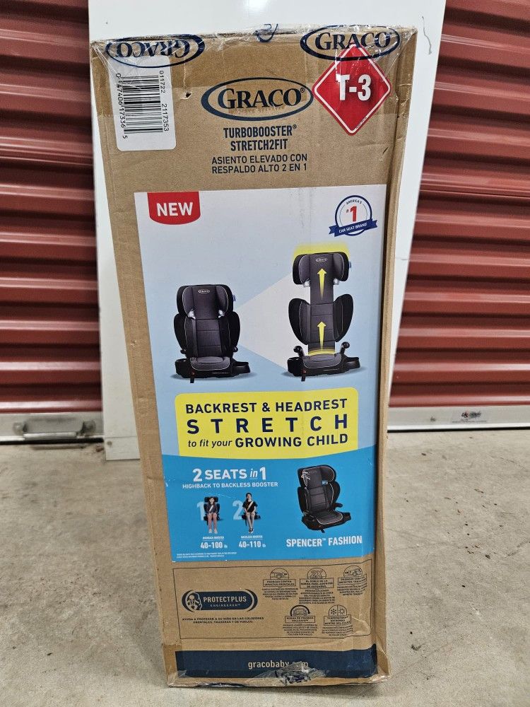 Graco TurboBooster Stretch2Fit Forward Facing Booster Seat, Spencer