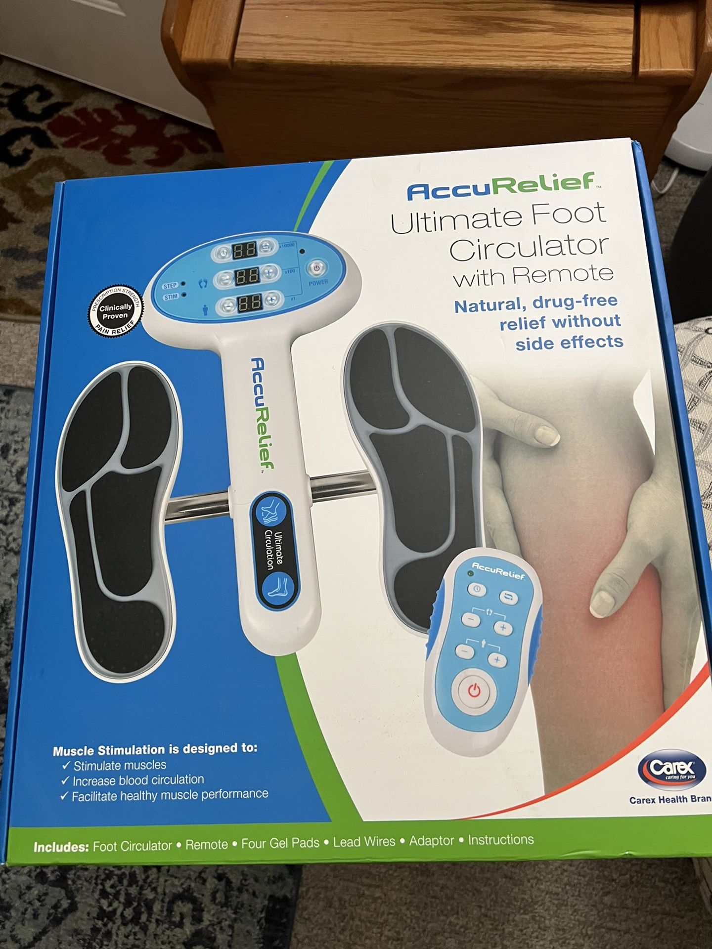 NEW In Open Box ACCU RELIEF ACRL-5500 Ultimate Foot Circulator With Remote