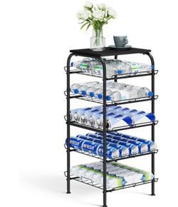 5 tier water bottle storage