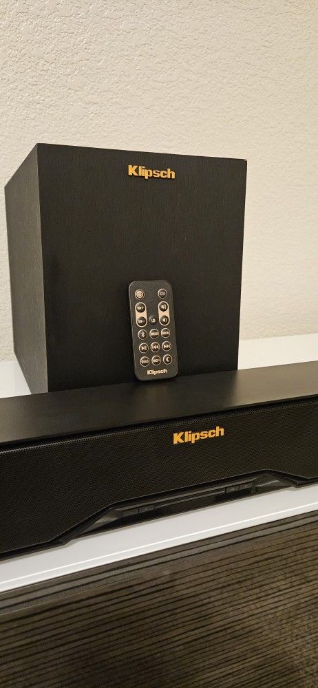 Klipsch Sound Bar and wireless Subwoofer 