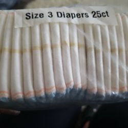 Diapers Size 3 .....2 Packs Available 