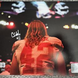 Carson Steele Signed Autograph 8x10 Photo - Beckett - Kansas City Chiefs 