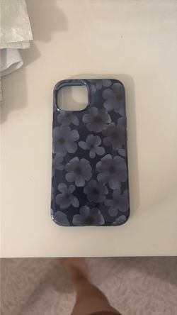 Blue Floral MagSafe iPhone 14 Case