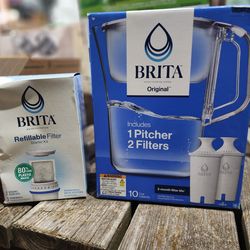 10 Cup Brita Pitcher with Additional Filters