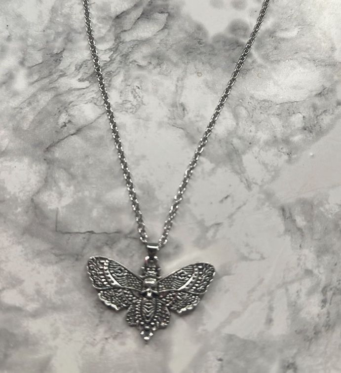 Skull Butterfly Necklace