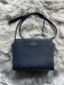 Navy Blue Kate Spade Crossbody Leather Bag