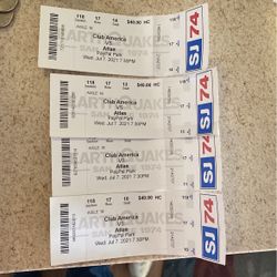 Tengo 4 Boletos Para El Día 7 De Julio America Vs Atlas  45 Dls Cada Uno 