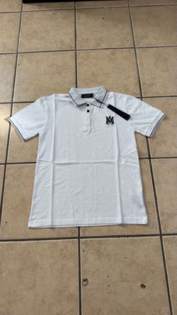 Amiri MA Logo Polo Shirt Black