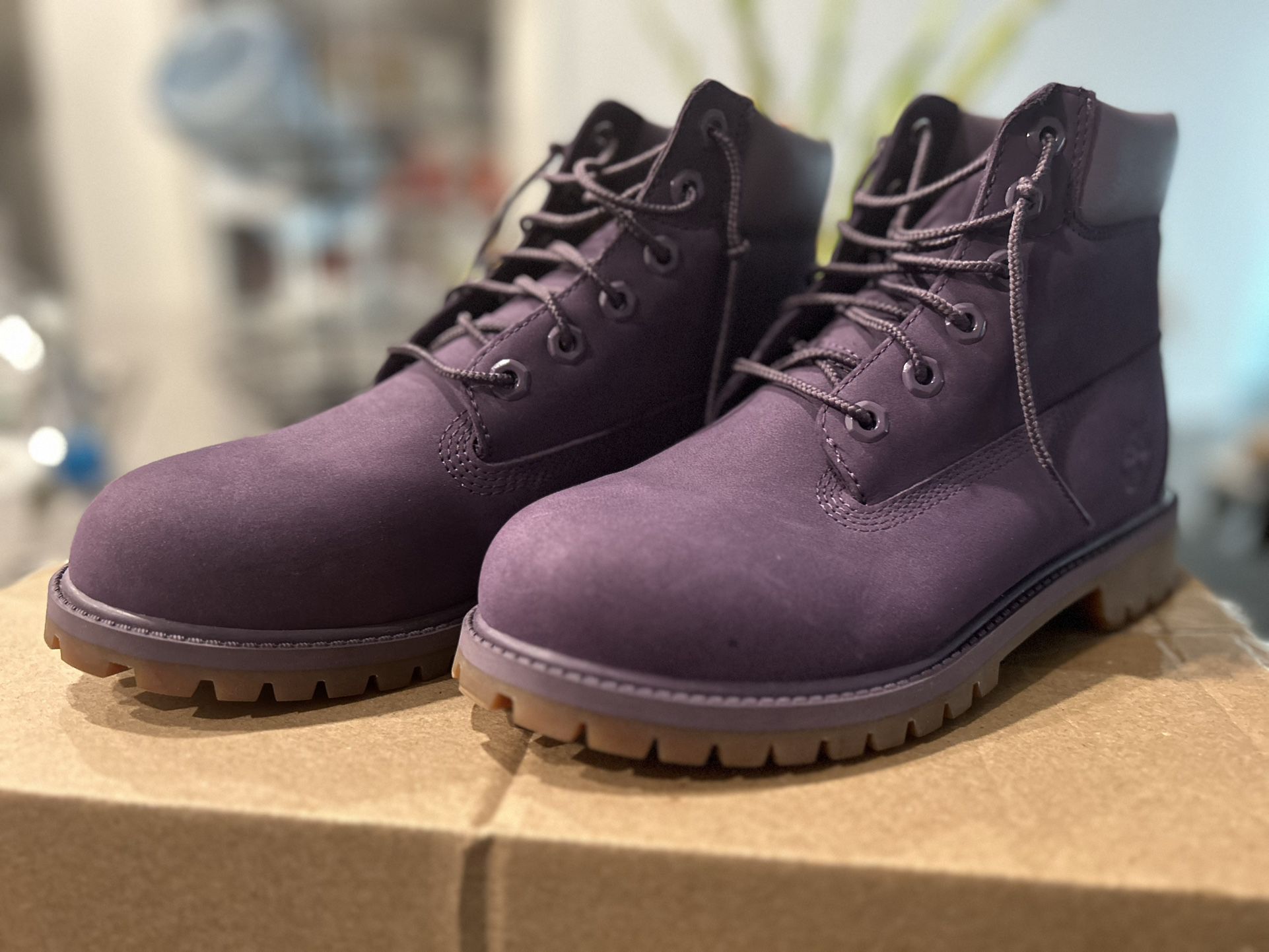 Timberland Boots - Purple (size 6)