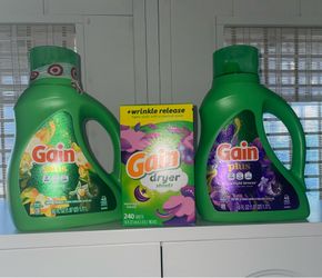 Gain detergent & dryer sheet