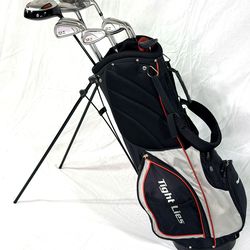 Adams Tight Lies Golf Set w/ Bag, 460cc Driver, Woods, Irons & Zebra Putter