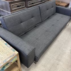 Innovation Living Dublexo Sofa Bed with Arms in Stainless Steel Legs - 92” x 33” - Retail: $2200