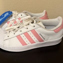 Adidas Superstar Shoes NEW- Pink/White - Kids Size 2