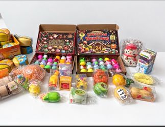 Large Lot of Squishy Toys and Advent Calendars