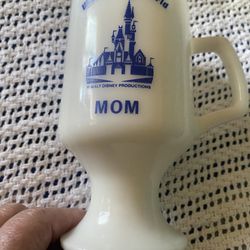 1045. Vintage MOM WDW Glass Mug As is See Photos!  